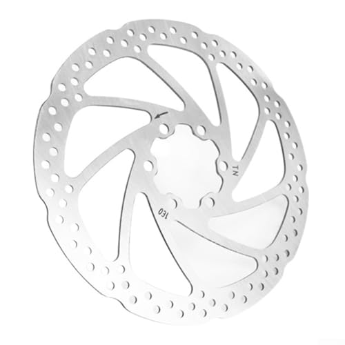 160 mm/180 mm Elektrofahrrad Roller Scheibenbremse für Rotor 6-Loch Karbonstahl 2,8 mm Dicke für E-Bike (160 mm 2,8 mm) von RichVibe