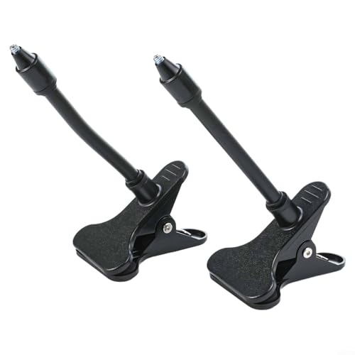 2 x flexible Kamera-Klemmhalterung für Baby-Monitore, verstellbare Halterung für Kinderbetten und Regale (schwarz) von RichVibe