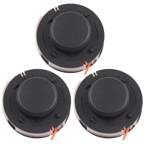 3 Stück Rasenmäher-Trimmer-Spule und Schnur 1,6 mm x 5 m für FSA56 FSE41 FSE52 Modelle, stabiler Kunststoff-Ersatz 3 Stück Rasenmäher-Trimmer-Spule und Schnur 1,6 mm x 5 m für FSA56 FSE41 FSE52 Modelle, stabiler Kunststoff-Ersatz von RichVibe