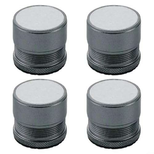 4 verstellbare Möbelerhöhungen, Metall-Bettfüße, Aufzug, rutschfeste Silikonunterseite, 2,7–4 cm Höhenverstellung für den Heimgebrauch (grau) von RichVibe