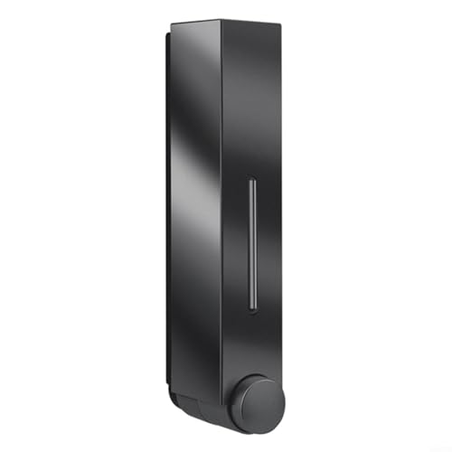 420 ml Seifenspender zur Wandmontage, hitzebeständiger Kunststoff für Badezimmer, Küche, Hotel, Fitnessstudio (schwarz einzeln) von RichVibe