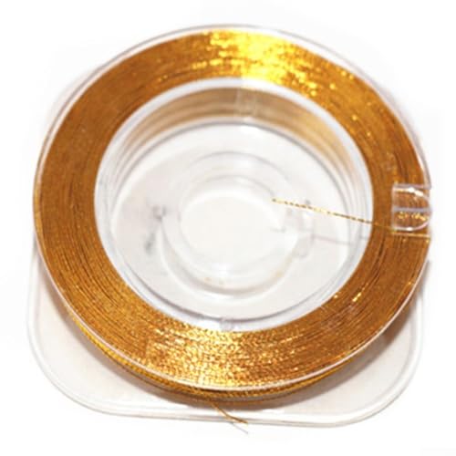 50M Rod Building Wrapping Thread for Fishing Rod Guide Tying with Multi Layer Polyester Fiber Suitable for Braided Line Applications (300D Yellow) von RichVibe