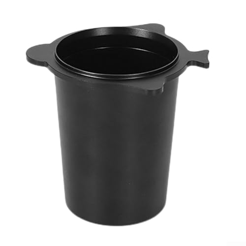 54 mm Kaffee-Dosierbecher mit Doppelohr-Design zum Aufhängen, Aluminiumlegierung, kompatibel mit Breville 8 Series Mahlmaschinen, Ersatz für Breville 870 878 880 (schwarz) von RichVibe