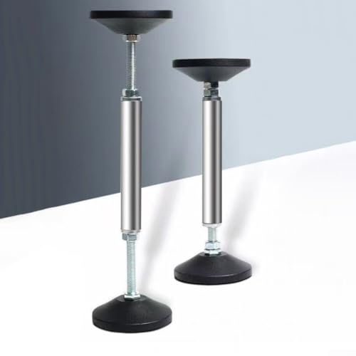 AdjusFor Tisch-Teleskop-Stützstange aus Edelstahl für Möbel Für Tischbeine und Betten, verstärkter Boden sorgt für Stabilität und Rostbeständigkeit bei Installationen (37-45 cm) von RichVibe