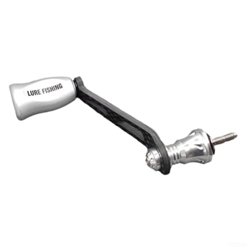 Angelrolle Wippgriff kompatibel mit STELLA, STRADIC, Complex F4 Design (Silber) von RichVibe