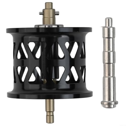 Angelrolle aus Aluminiumlegierung für ABU B4P4B5P5 und STX Advanced Design für glatteres Werfen (schwarz) von RichVibe