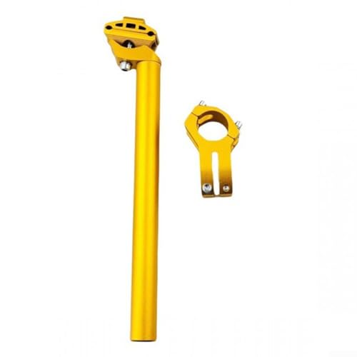 Anpassbare Mountainbike-Sattelstütze und Vorbau aus Aluminiumlegierung, 27 2 mm und 31 6 mm, Längenoptionen von 300 mm/350 mm (schwarz 27,2 x 300 + Vorbau) von RichVibe