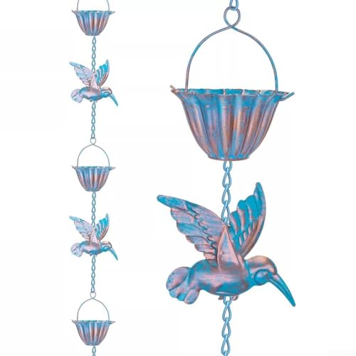 Artistic Kolibri-Regenkette 3,5 m für schöne und effektive Drainage von RichVibe
