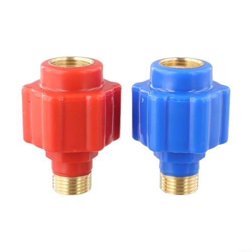 Auslaufsicheres Wandgerät für elektrische Warmwasserbereiter zur Minimierung des Stromschlagrisikos und kompatibel mit Standard-Warmwasserbereiter-Rohren und Armaturen (2 x Produkt rot + blau) von RichVibe