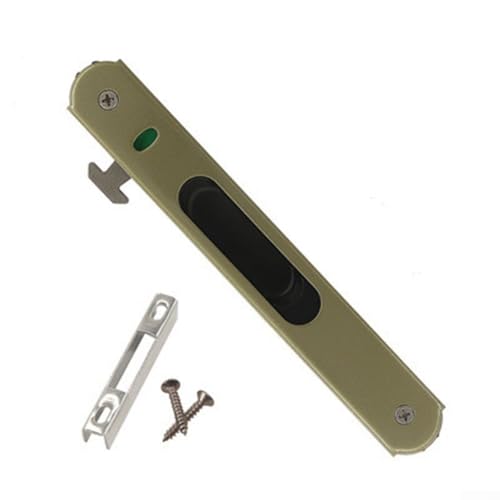 Benutzerzentrierter Schiebetürschlosshaken aus Zinklegierung, unsichtbar, 90 Typ für sichere Fensteranwendungen (beige) von RichVibe