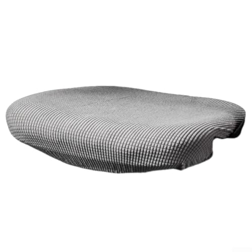 Elastischer Stretch-Sitzbezug für Bürostühle und Esszimmerstühle, schützt den Stuhl vor Flecken und Abnutzung, geeignet für drehbare Schreibtischsitze (Silbergrau) von RichVibe