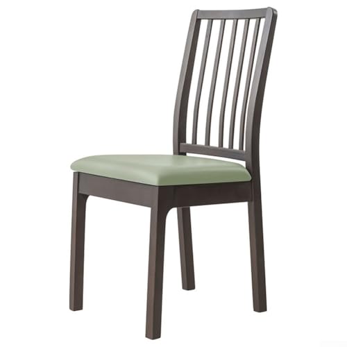 Esszimmerstuhlhusse mit elastischen Bändern aus wasserdichtem PU-Leder für einfache Pflege (grün) von RichVibe