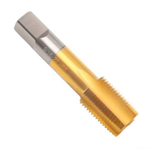 Fahrradpedalgewindebohrer, rechts und links, 9/16 50,8 cm Gewinde zur Reparatur beschädigter Pedalschrauben an Fahrradkurbeln aus Aluminium oder Stahl (rechts silber) von RichVibe