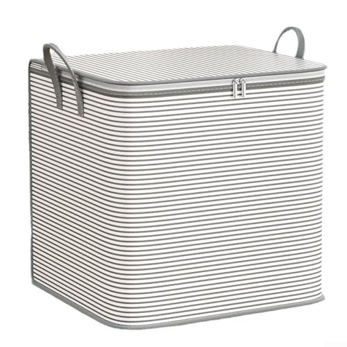 Faltbare Kleideraufbewahrungstasche mit großer Kapazität und atmungsaktivem Vliesstoff, staubdichtes Design mit verstärkten Griffen zur Aufbewahrung von Kleidung, Bettwäsche, Decken und Steppdecken Faltbare Kleideraufbewahrungstasche mit großer Kapazität und atmungsaktivem Vliesstoff, staubdichtes Design mit verstärkten Griffen zur Aufbewahrung von Kleidung, Bettwäsche, Decken und Steppdecken von RichVibe