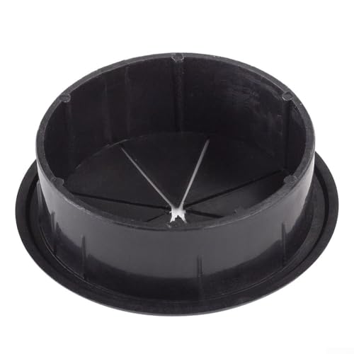 Flexible Gummi-Kabeldurchführung, Kabellochabdeckung mit runder Draht-Organizer-Dichtung für ordentliche Verwaltung von Computer-Schreibtischkabeln (schwarz, 50 mm) von RichVibe