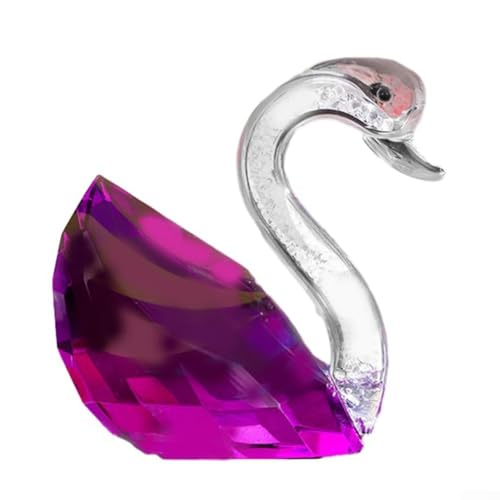 Für Kristall-Schwanen-Ornamente, um Ihren Schreibtisch oder Ihr Regal zu verschönern, elegante Wahl von RichVibe