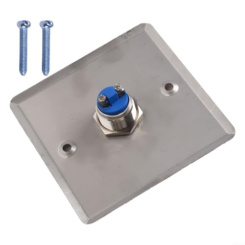 Funktionale und elegante Blanko-Edelstahl-Türklingel-Panel, geeignet für mehrere Anwendungen (Silber) von RichVibe