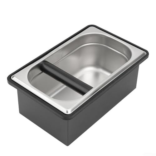 Funktioneller und eleganter Edelstahlbehälter für bequeme Kaffeesatzentsorgung (L) von RichVibe