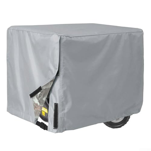 Generatorabdeckung für den Außenbereich, 420D Oxford-Material für Schutz bei jedem Wetter und einfache Lagerung (81 x 61 x 61 cm, grau) von RichVibe