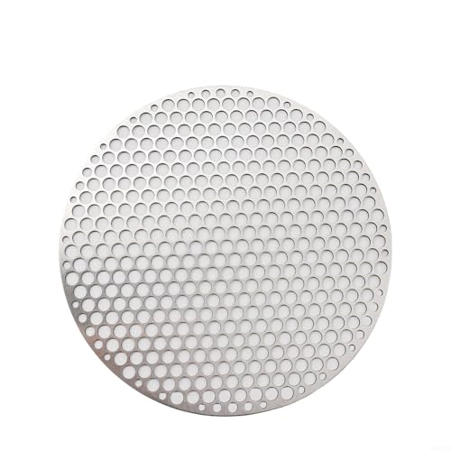 Grillrost aus Edelstahl, runde Matte zum Grillen, Backen und Kühlen von Lebensmitteln (26 cm) von RichVibe