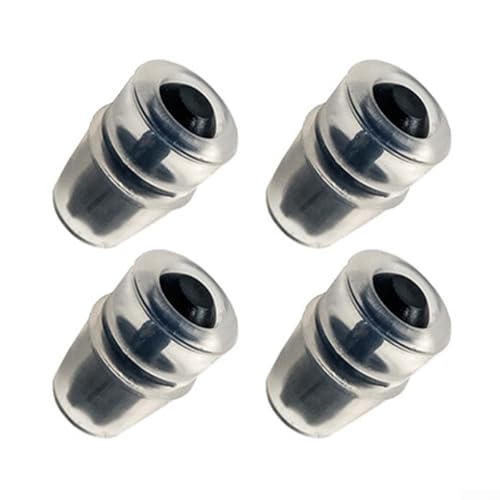 Hydration Pack Bite Valve Replacement Kit 4 Silicone Sheaths for Easy Installation and Comfort (Black) von RichVibe