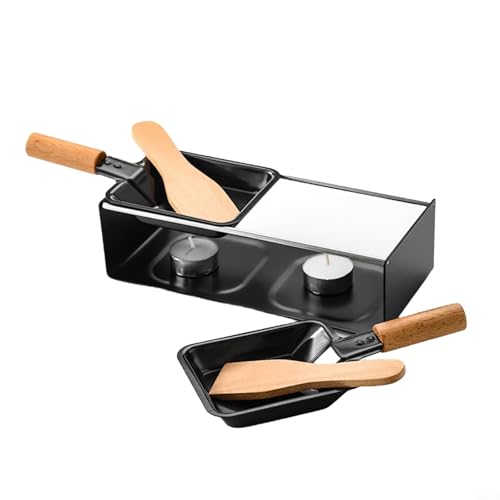 Käse-Raclette-Set aus Edelstahl, antihaftbeschichtet, Grillbrett, Backpfannen-Tablett von RichVibe