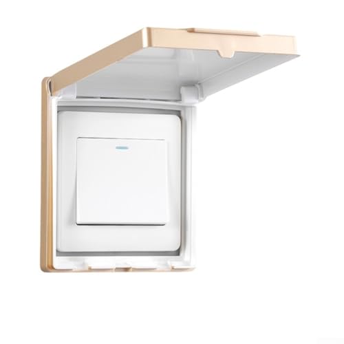 Klebriges wasserdichtes Abdeckungs-Set für 86 Steckdosen, inklusive vier Schutzlösungen für verschiedene Standorte (Gold) von RichVibe