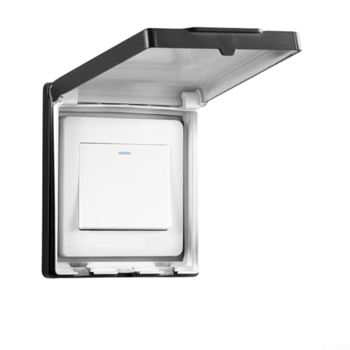 Klebriges wasserdichtes Abdeckungs-Set für 86 Steckdosen inkl. vier Schutzlösungen für verschiedene Standorte (schwarz) von RichVibe