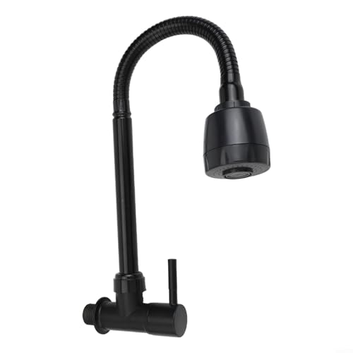Küchenspüle Wasserhahn mit flexiblem Schlauch und Dual-Sprühmodi für Kaltwassernutzung, Wandmontage, um Platz auf der Theke zu sparen und die Küchenfunktionalität zu verbessern von RichVibe