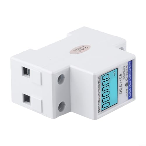 LCD Digitaler Energiemonitor Einphasenmessgerät DDS1108 Messung des Stromverbrauchs bis zu 60 Ampere (mit Hintergrundbeleuchtung) von RichVibe