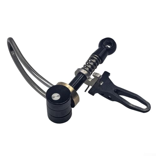 Leichte Schnellspann-Sattelstützenklemme für 3sixty und für Brompton-Falträder, Aluminium mit Anoden-Finish (schwarz) von RichVibe