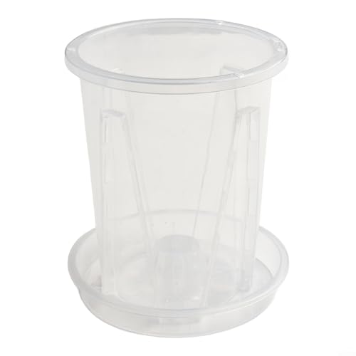 Leichte transparente Blumentöpfe mit Drainage für verschiedene Zimmerpflanzenbedürfnisse (1 Set 10#) von RichVibe
