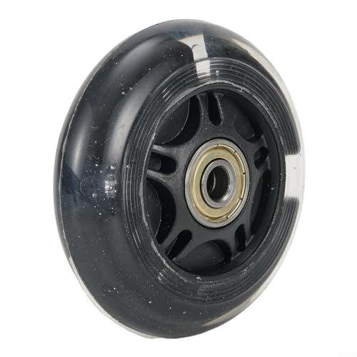 Leichtgewichtig und blinkend mit LED für Scooter-Räder, Standardgröße, 80 mm, Schwarz von RichVibe