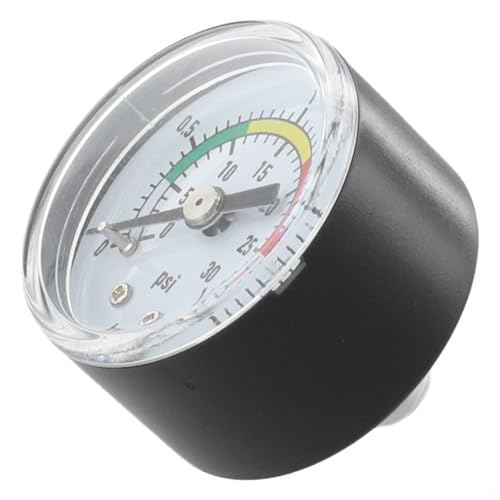Manometer Ersatz für Intex 11224, 14 Zoll und 16 Zoll Sandfilterpumpen, Edelstahlgehäuse, Dual Scale Dial, inkl. O-Ring von RichVibe