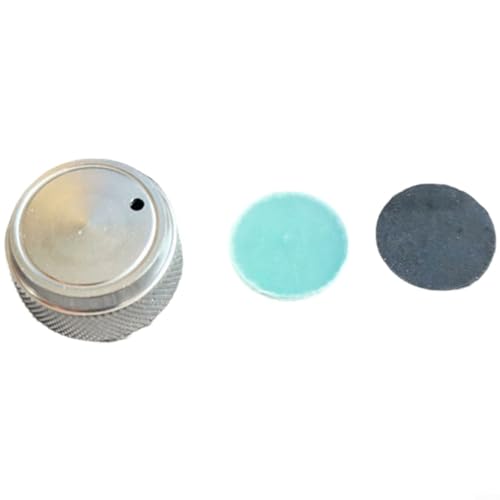 Metallguss-Bremsknauf für ECOODA ETB600 mit Memory-Funktion und Abstandshalter für Stabilität (Silber) von RichVibe