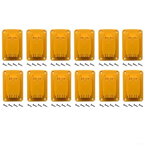 Multipack Werkzeughalter zur Wandmontage für Dewalt 12 V, 20 V und 18 V Bohrmaschinen mit Schrauben für Garage und Werkstatt (12 Stück) von RichVibe
