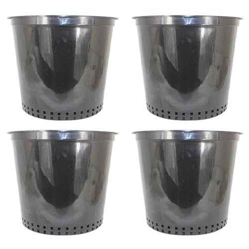 RichVibe 4 Stück Kunststoff-Blumentöpfe mit Netzboden zur Förderung der Entwässerung und Luftzirkulation, geeignet für verschiedene Pflanzenarten RichVibe 4 Stück Kunststoff-Blumentöpfe mit Netzboden zur Förderung der Entwässerung und Luftzirkulation, geeignet für verschiedene Pflanzenarten von RichVibe