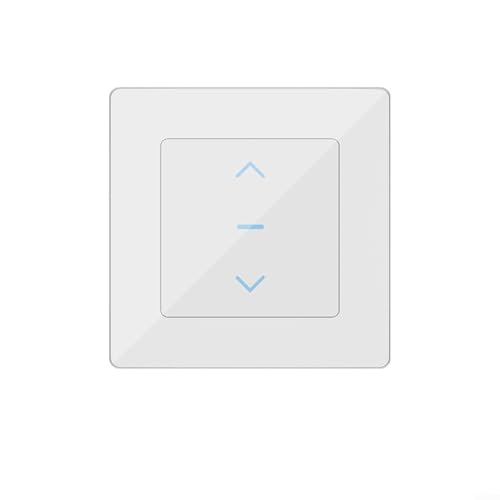 RichVibe Automatisierter WLAN-Rollladenschalter für intelligente Vorhänge, Überlastschutz, benutzerdefinierte Planung, für große Apps (weiß) von RichVibe