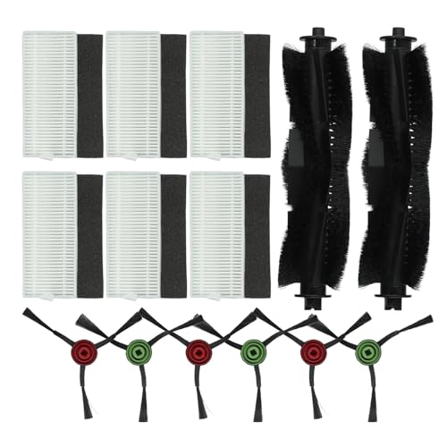 RichVibe Für Lubluelu SG60 SL60D Saugroboter Ersatz-Kit mit 2 Hauptbürsten, 6 Seitenbürsten, 6 Filtern, Ersatzteile Zubehör Set RichVibe Für Lubluelu SG60 SL60D Saugroboter Ersatz-Kit mit 2 Hauptbürsten, 6 Seitenbürsten, 6 Filtern, Ersatzteile Zubehör Set von RichVibe