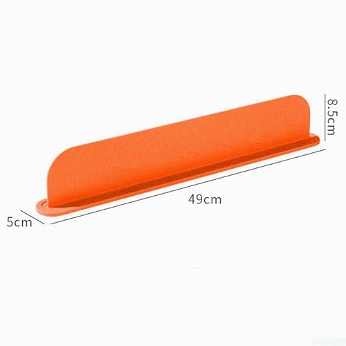 RichVibe Küchenspüle Silikon Spritzschutz 49 x 5 x 8,5 cm Matte Abtropfmatte Wasserhahn Ablaufmatte Spüle Wasser Spritzschutz für Küche Theke Badezimmer Bauernhaus (orange) von RichVibe