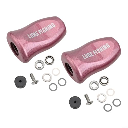 RichVibe Passend für präzisionsgefertigte Drehbügelgriffe, perfekt für DAIWA-Standards geeignet (2 Stück rosa) von RichVibe