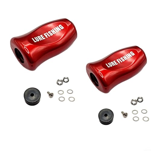 RichVibe Passend für präzisionsgefertigte Drehbügelgriffe, perfekt für DAIWA-Standards geeignet (2 Stück rot) von RichVibe