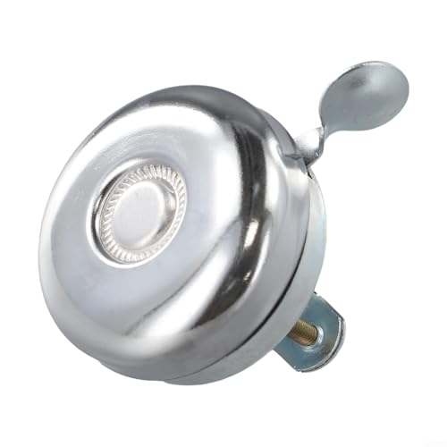 RichVibe Retro Fahrradklingel Klassisches Nostalgisches Design Eisen und Kunststoff Fahrradzubehör für Klappfahrräder Straße und Elektrofahrräder Silber, Schwarz (Silber) von RichVibe