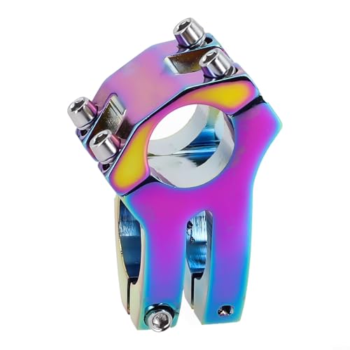 RichVibe Schlanker kurzer Vorbau aus Aluminiumlegierung, verbessert die Kontrolle auf verschiedenen Fahrradtypen (bunt) von RichVibe