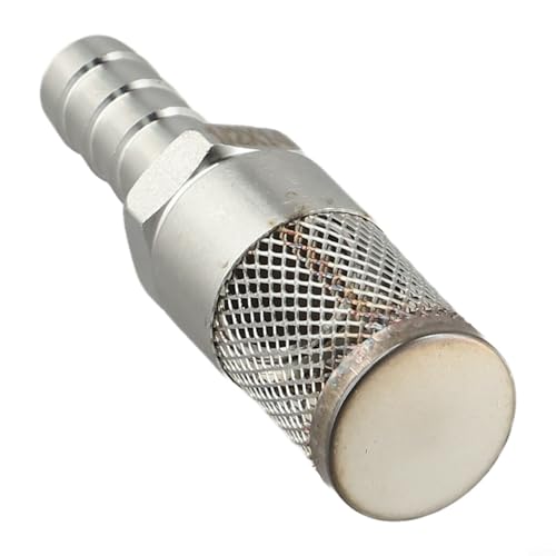 RichVibe Schlauchfiltersieb aus Edelstahl, verschiedene Größen, für Garten, Aquarium, 6 mm - 18 mm (14 mm) von RichVibe