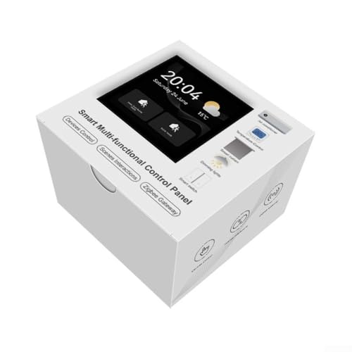 RichVibe Smart Home Bedienfeld 10.2 cm HD Touch Display, Für Tuya Für SmartLife App Für Lichter, Schalter, Vorhänge, Sensoren und Automatisierungsszenen von RichVibe