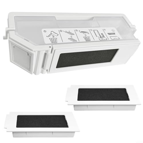 RichVibe Staubsauger-Mülleimer mit Filter für Ecovacs für T30-Serie Roboter-Staubsauger für OMNI-Staubsammelbox mit pflegeleichtem Design von RichVibe