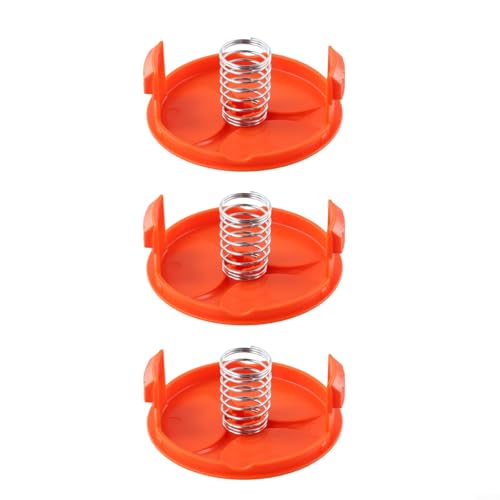 RichVibe Trimmer-Spulenkappe mit Feder für Black & Decker STC1820PC, STC1840, ST5530, STC1815 Rasentrimmer-Zubehör (3) von RichVibe