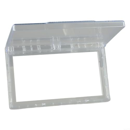 RichVibe Wasserdichte Wandschalter-Abdeckung für Typ 86 Doppelsteckdose, ultradünn, 2 cm, PC-Material, Badezimmer, Küche, Außeninstallation (transparent) von RichVibe