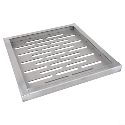 Robuste Edelstahl-Ablaufabdeckung mit verbessertem Drainage-Design für dauerhafte Leistung (250 x 250 x 20 mm) von RichVibe